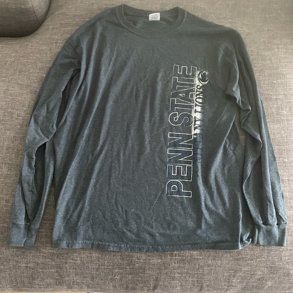 Gildan Gray Long Sleeve Tee Classic Cotton Design
